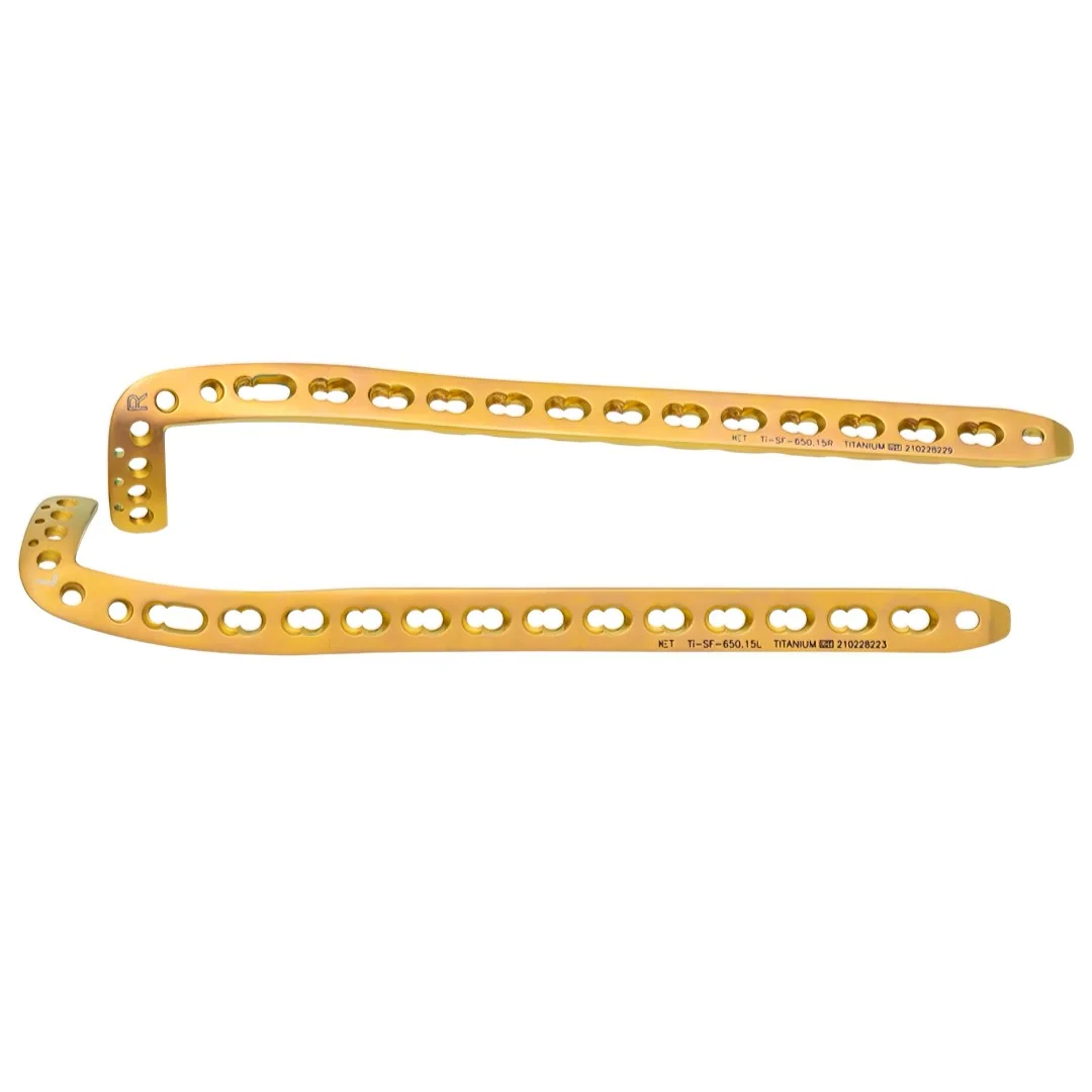 Placa de Bloqueo para Tibia Distal 3.5 Anterolatera titanio