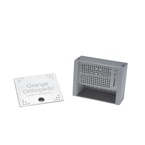 Caja para tornillos ortopédicos 2.4 mm y 2.7 mm (Caja tornillera de esterilización)