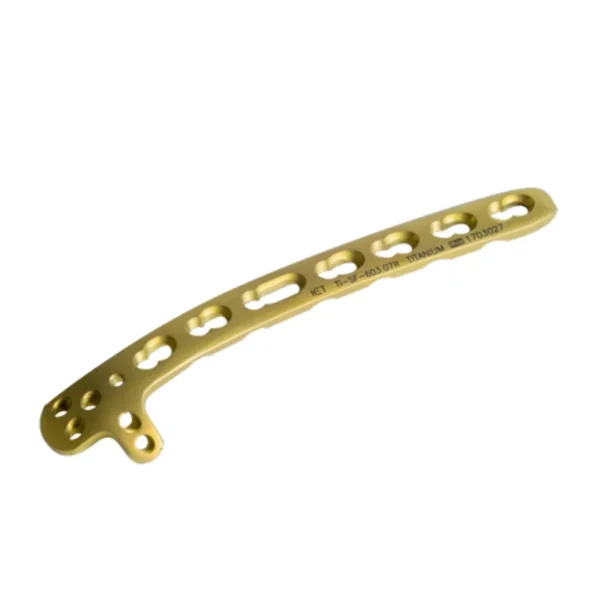 Placa de Bloqueo para Húmero Distal 2.7/3.5 Dorsolateral con Soporte Lateral Titanio
