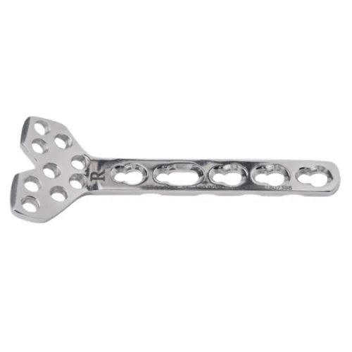 Placa de bloqueo de seguridad para radio distal de columna volar de 2.4 mm (9 orificios para la cabeza)