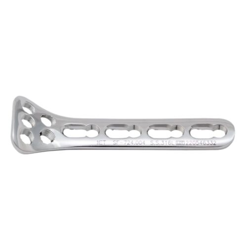Placa de radio proximal con bloqueo de seguridad de 2.4 mm para cuello de cabeza radial