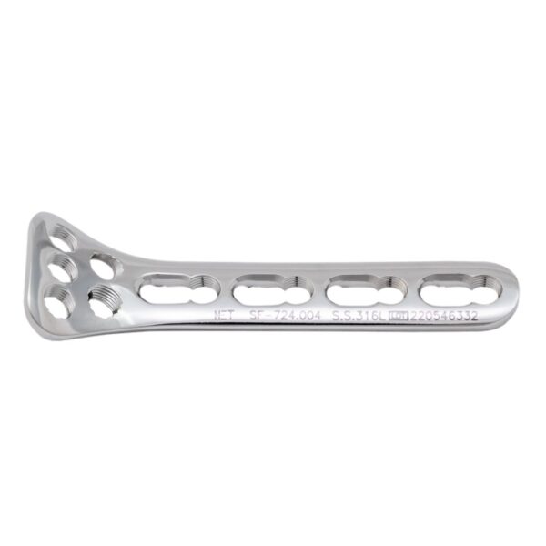 Placa de radio proximal con bloqueo de seguridad de 2.4 mm para cuello de cabeza radial
