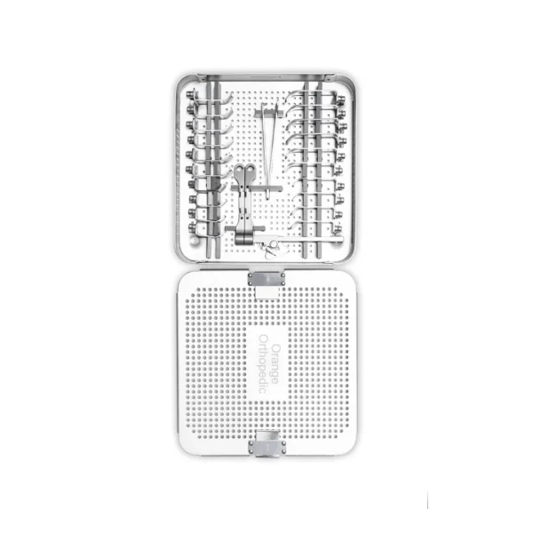 Set de abordaje cervical anterior con valvas separadoras para cirugía de columna