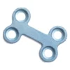 Placa Doble “T” 1.5 mm con Barra para Cirugía Maxilofacial