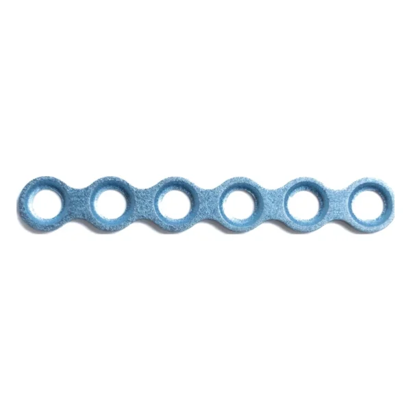 Placa Recta Condensada 1.5 mm para Cirugía Maxilofacial