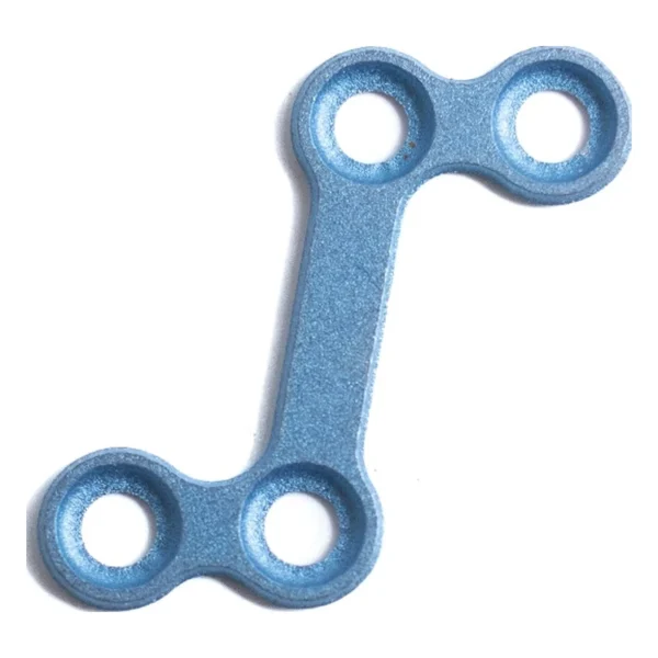 Placa “Z” 1.5 mm con Barra para Cirugía Maxilofacial